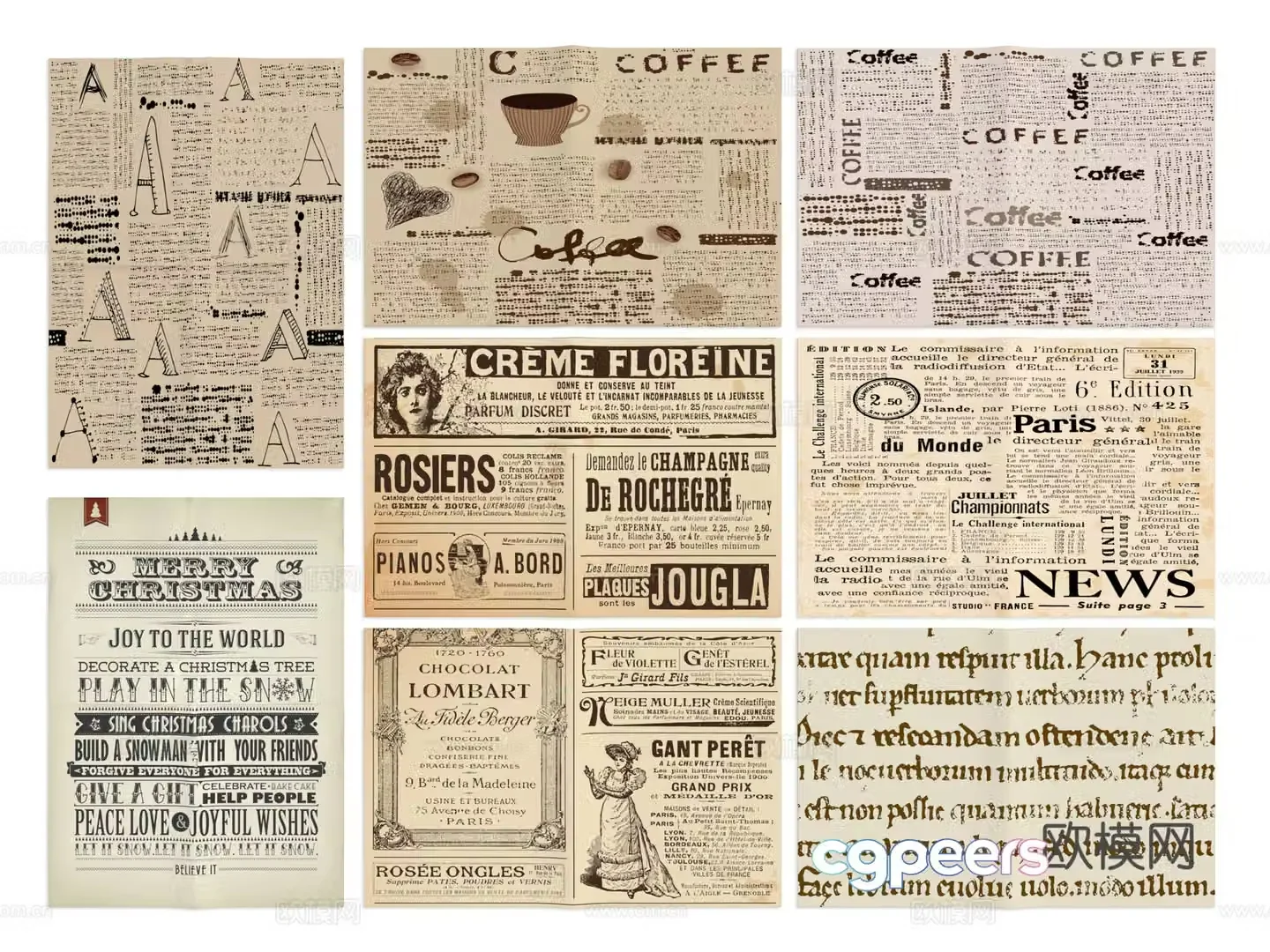 Newspaper newspapers old newspapers daily pictures album paper 3d model