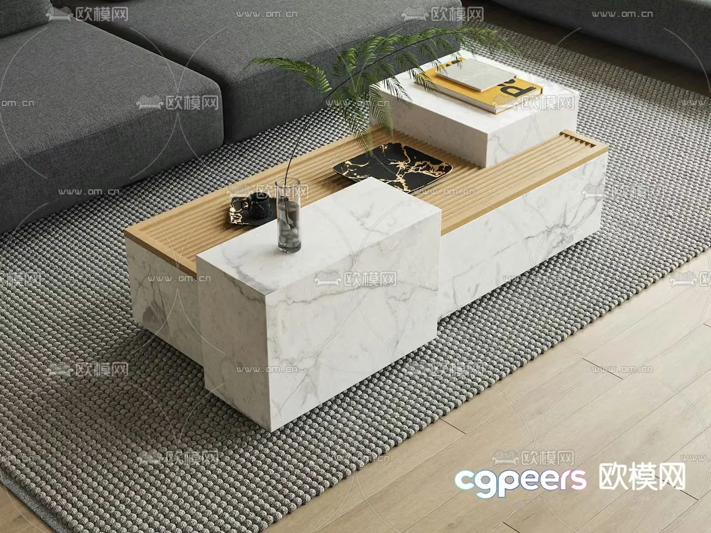MISSANA marble coffee table 3d model