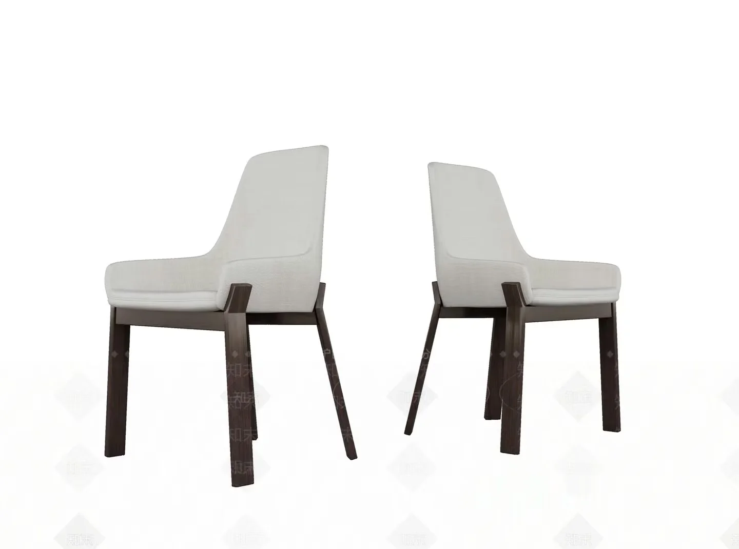 Two Chairs 3D Model – 20421 – VRAY Render