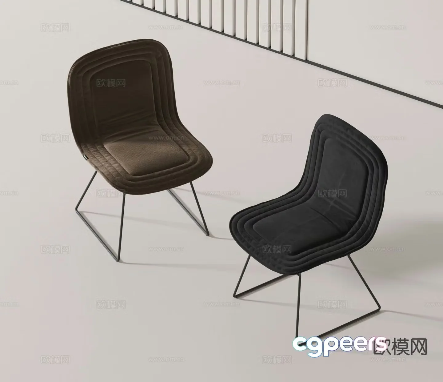 Modern chair single chair 3d model