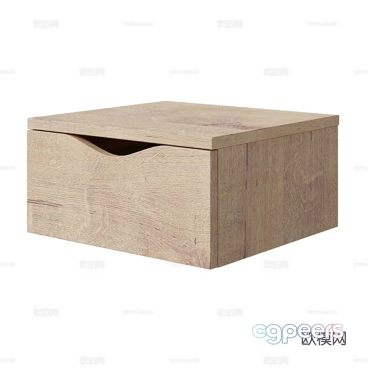 Nordic bedside table 3d model