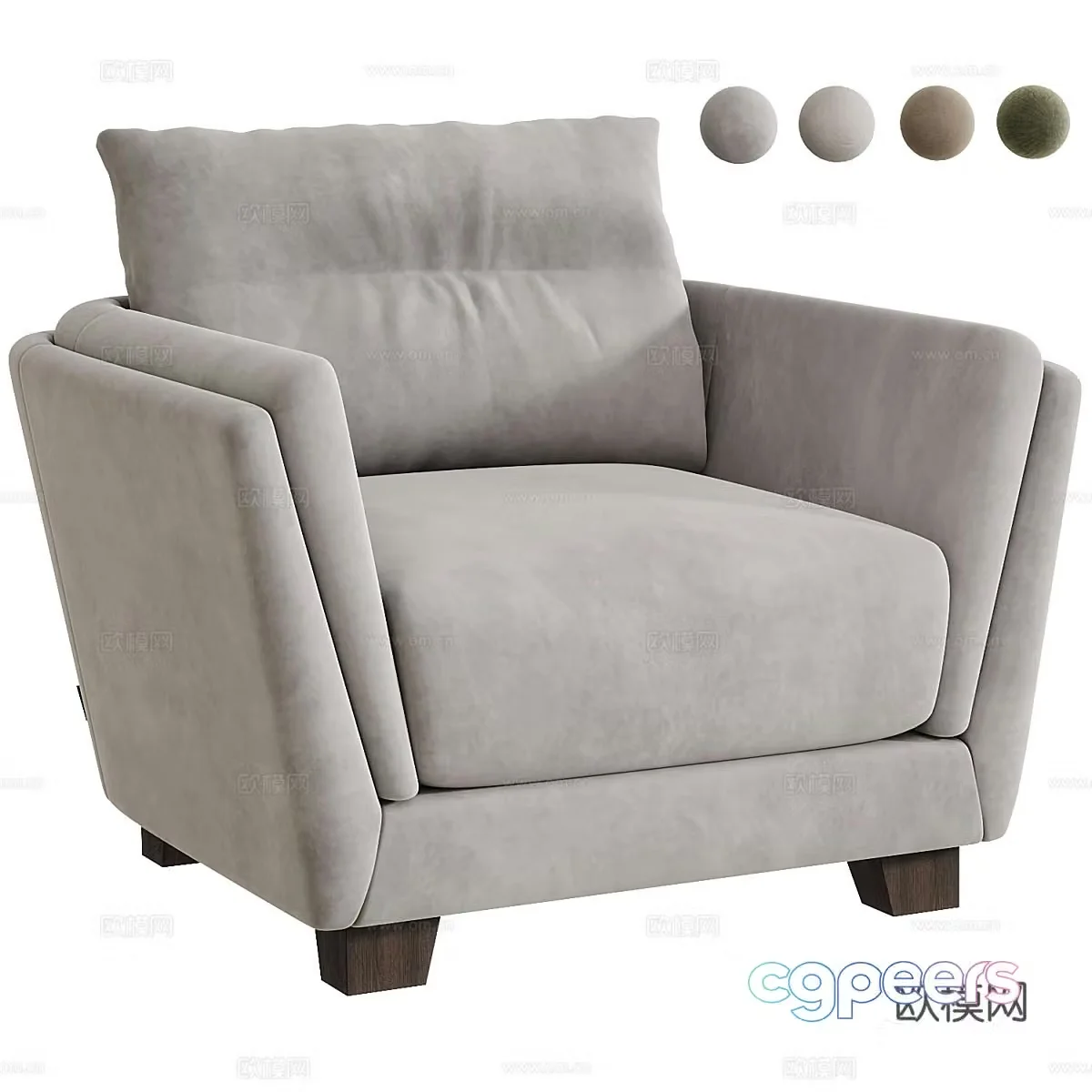 Sofa coffee table combination 3D model