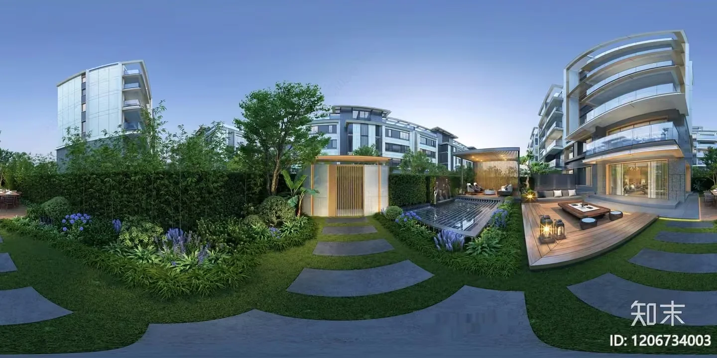 Modern Luxury Home 3D Model – 8252 – VRAY Render