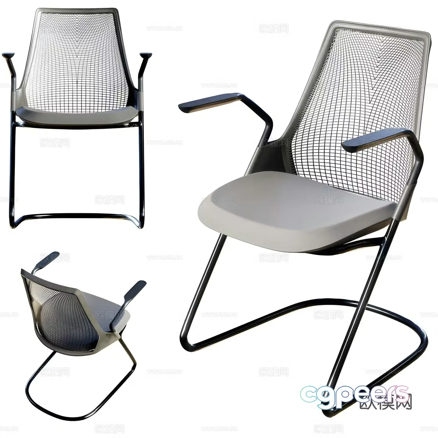Side chair 3d model