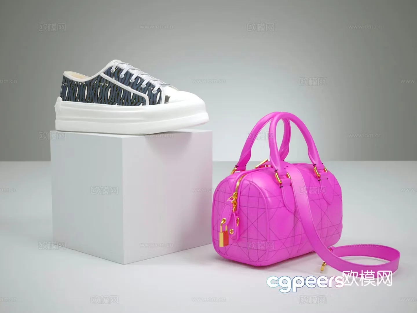 Shoes shoes bags handbags 3d model