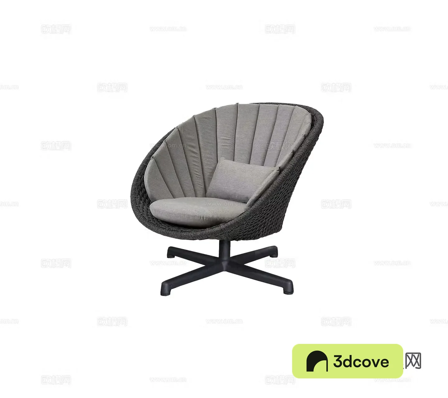 Modern casual chair rotating chair single chair peacock chair combination