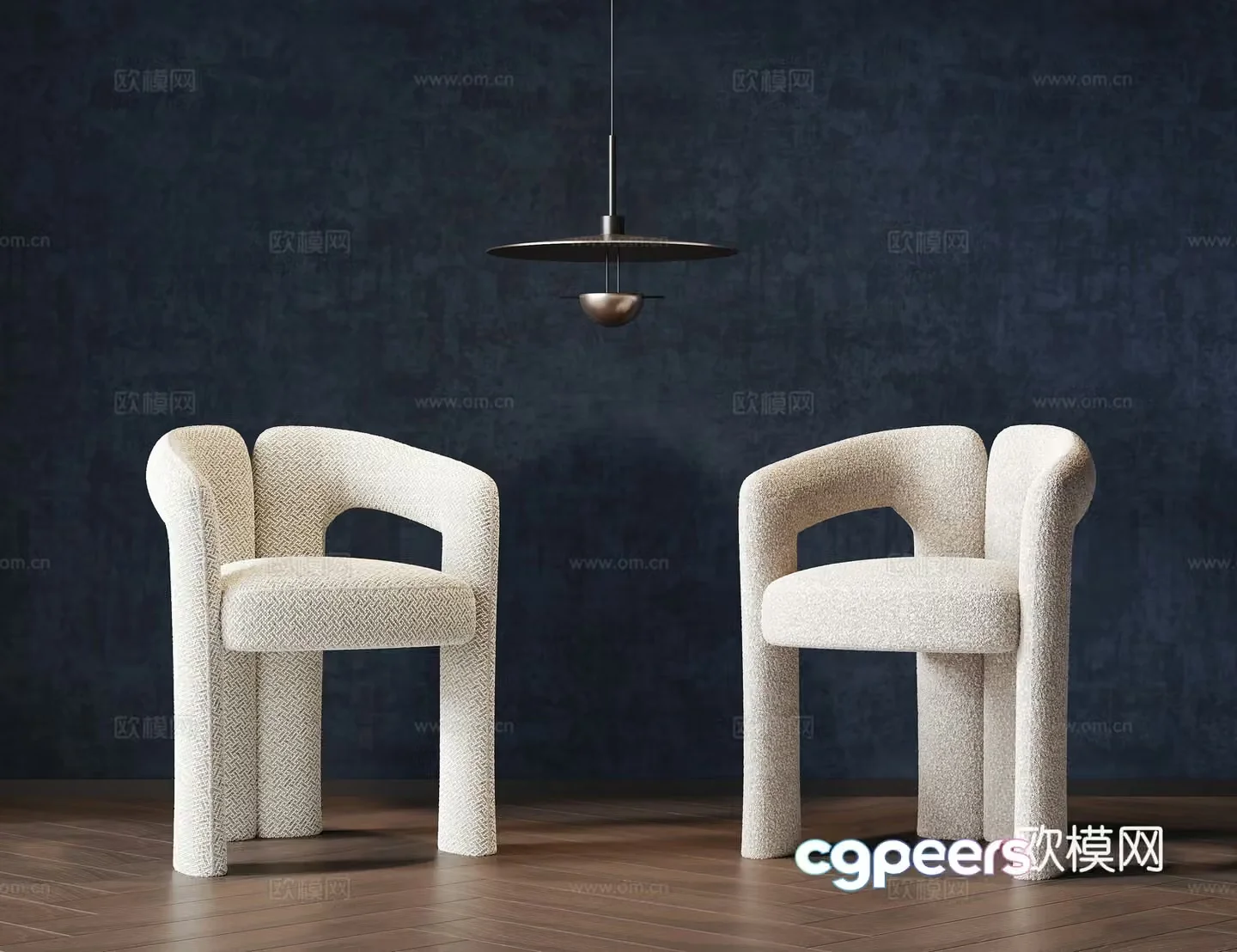 Modern single chair Book chair Dining chair Dressing chair Fabric single chair 3d model