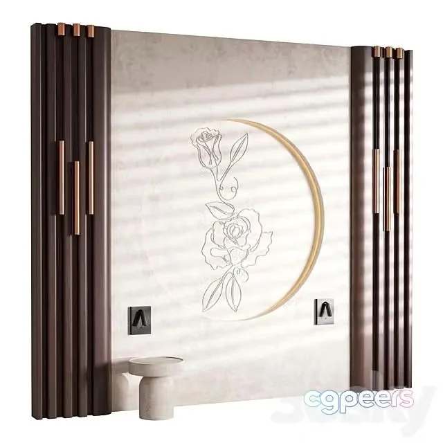 3ds Max Free – Decorative Wall Panel 66