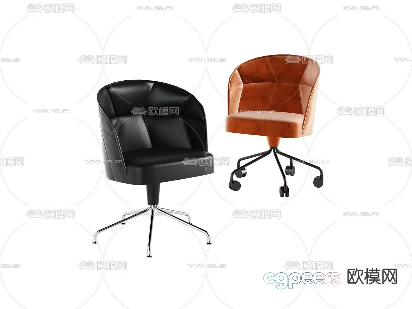 Office chair Staff chair 3d model