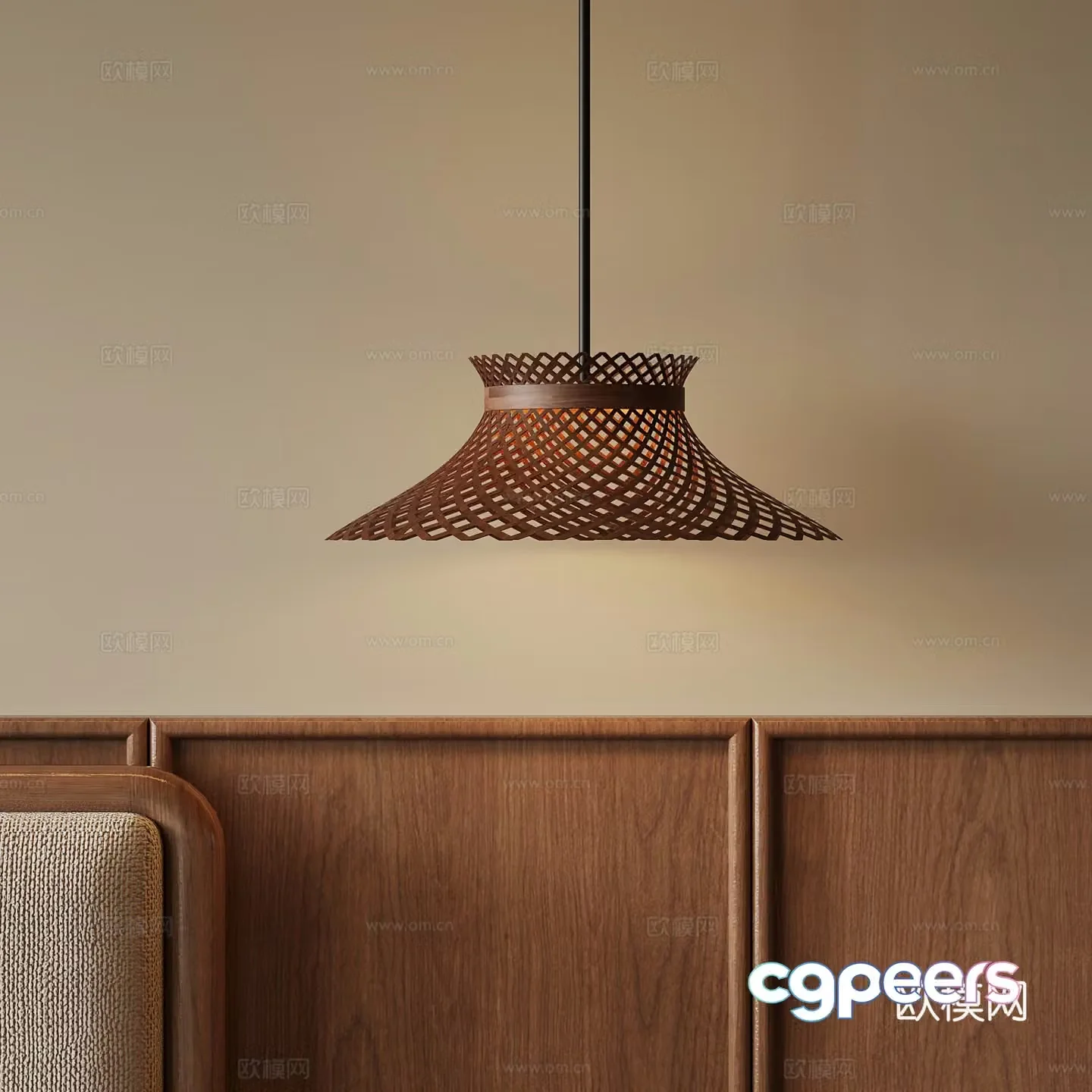 3D model of medieval style chandelier