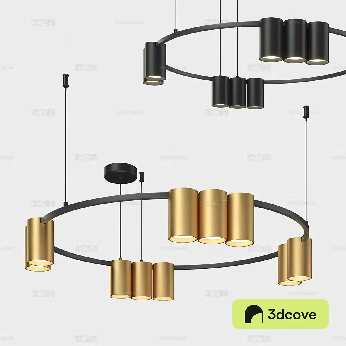 Light luxury chandelier ring chandelier