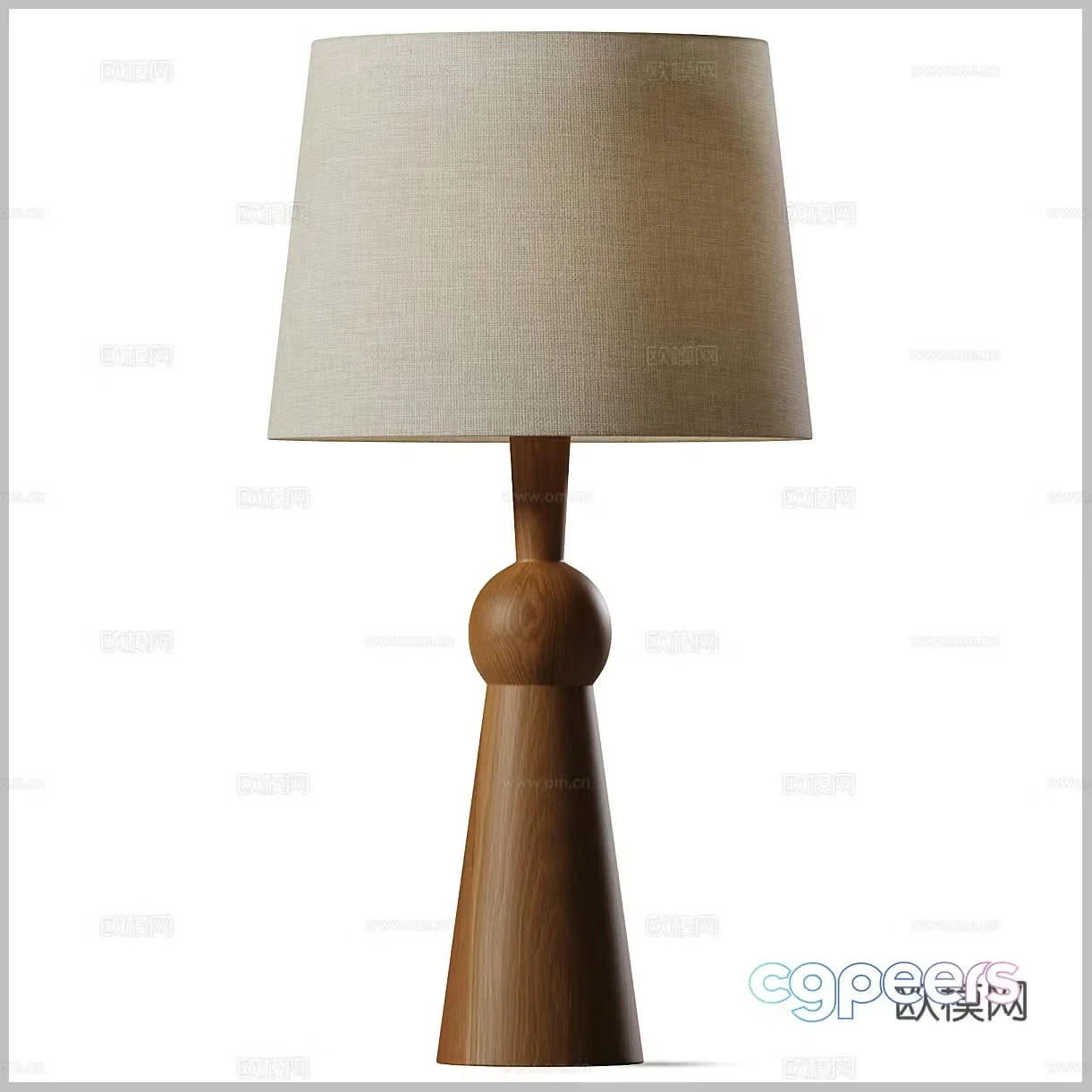 Middle-aged table lamp decorative table lamp bedside table lamp Chinese table lamp paper table lamp wooden table lamp art 3D model