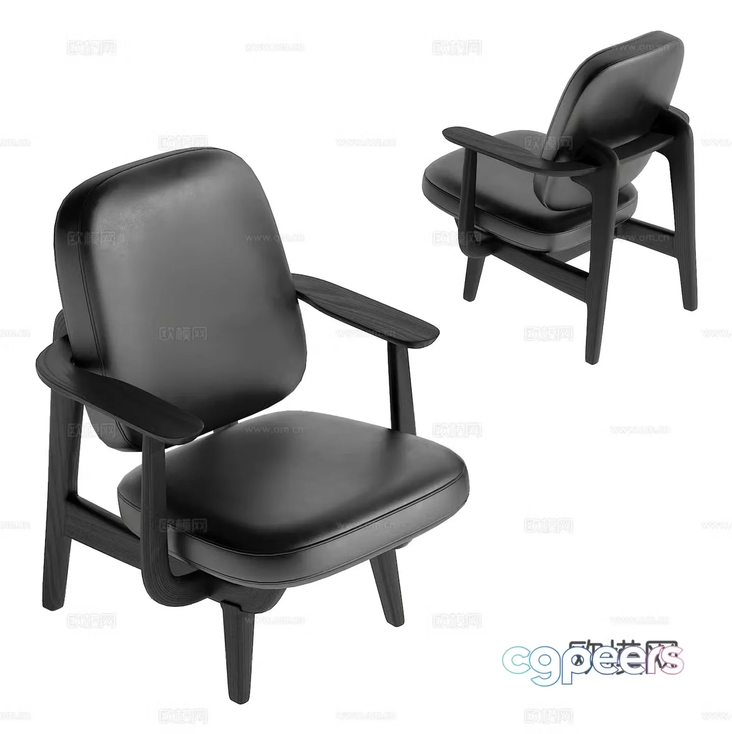 Modern leisure chair 3d model