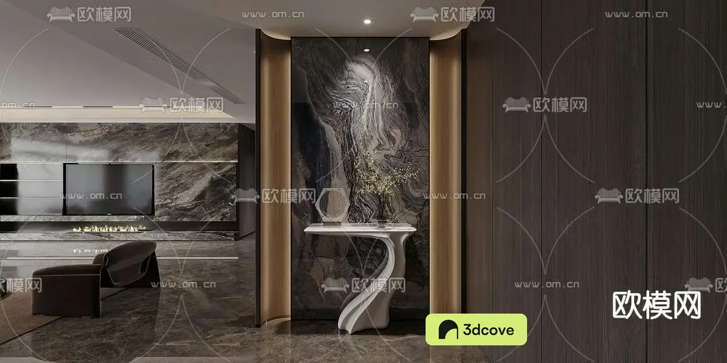 Modern foyer entrance hallway