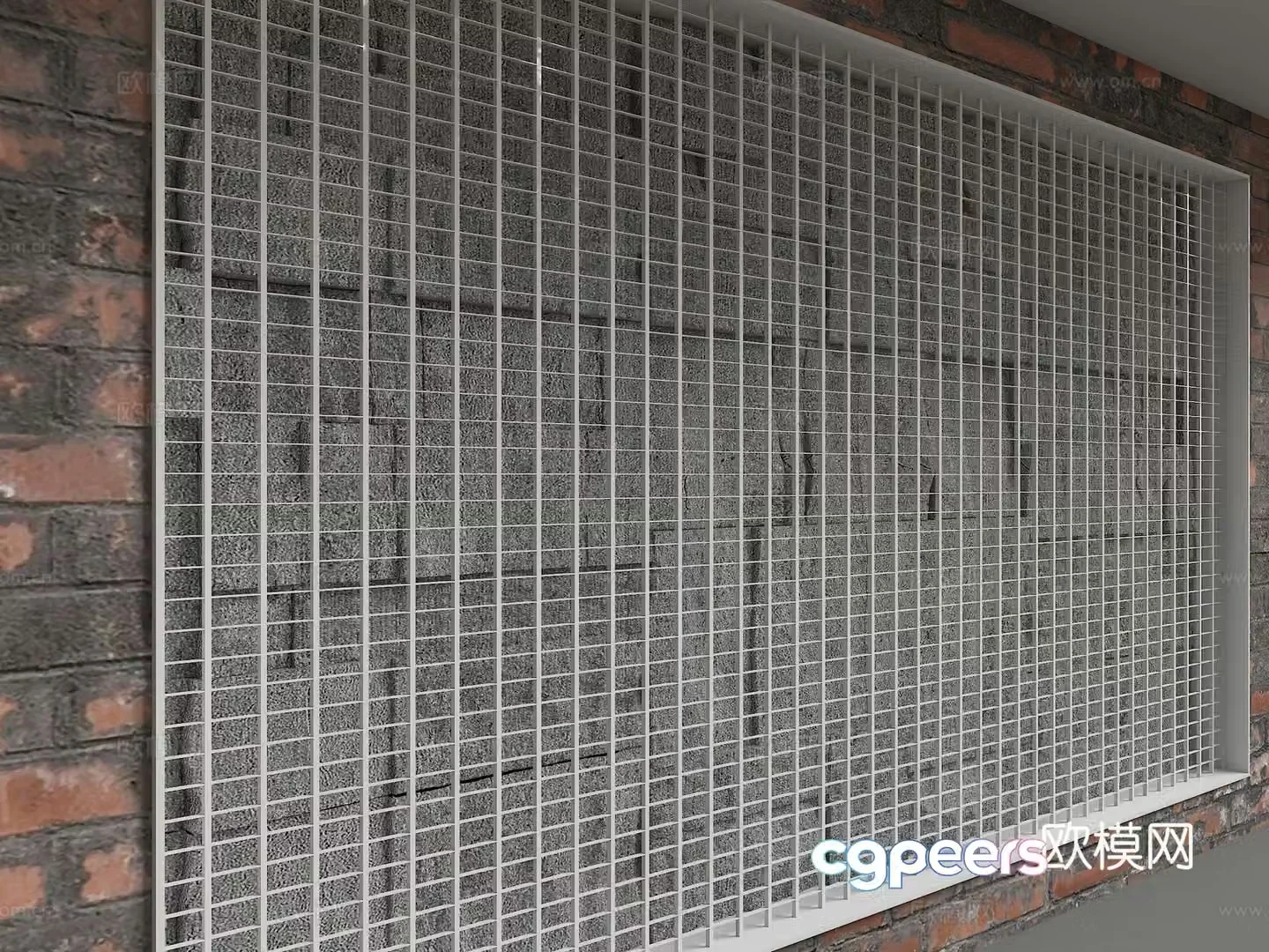 Modern background wall 3d model