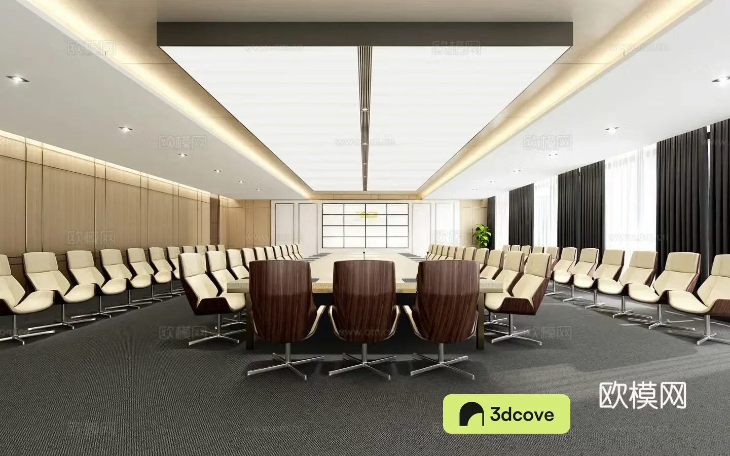Modern large conference room
