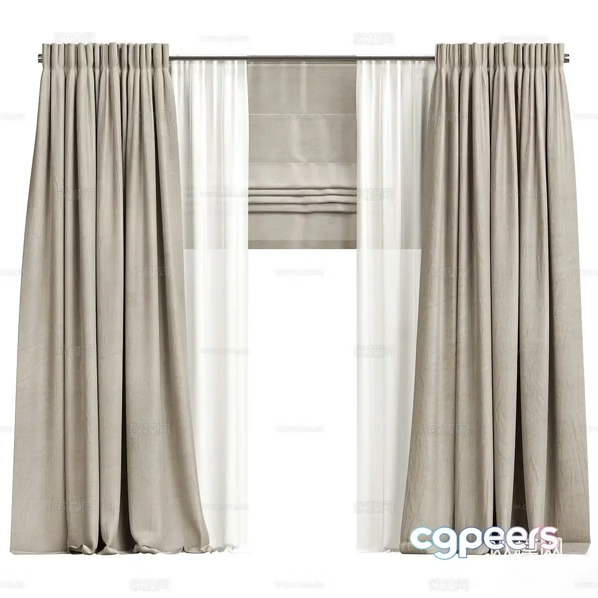 Curtain 3d model