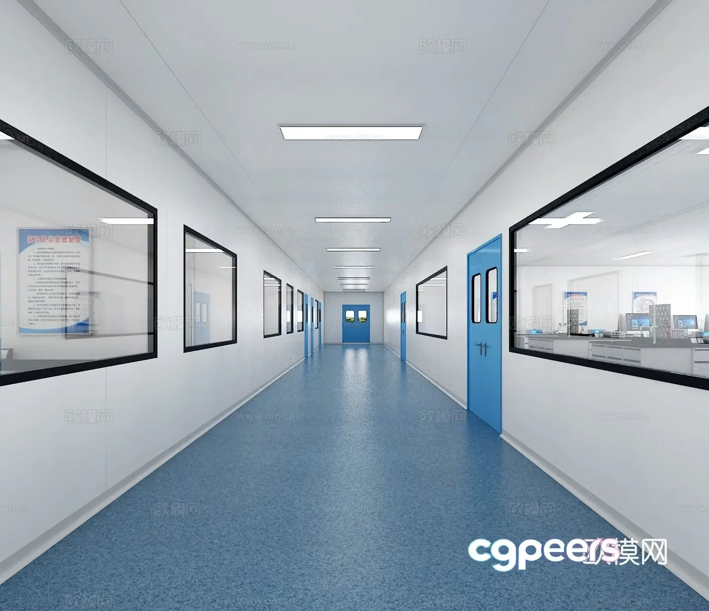 Modern laboratory 3d model