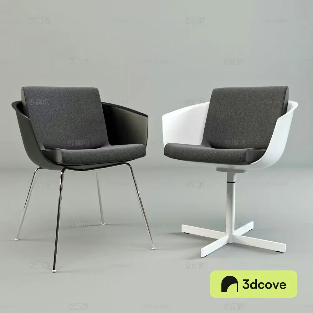 Modern office chair leather single chair leather leisure chair fabric office chair