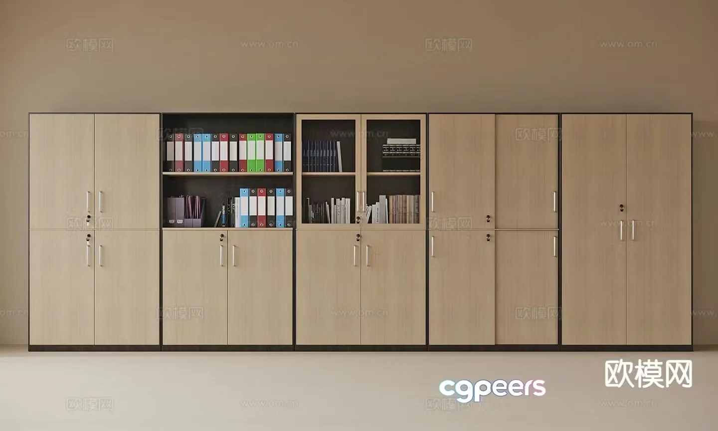 Modern filing cabinet company locker file cabinet 3d model