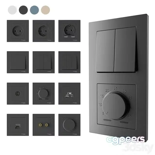 3ds Max Free – Schneider Electric set Atlasdesign