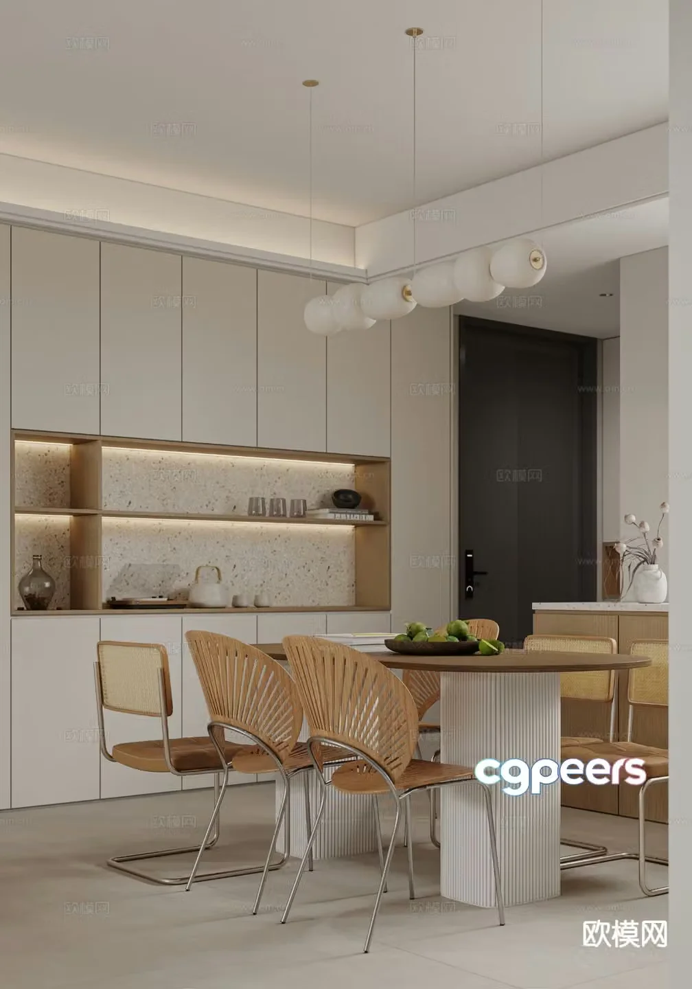 Modern restaurant 3d model