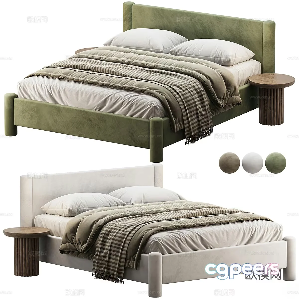 Cozy Bedroom 3D Model – 13305 – VRAY Render