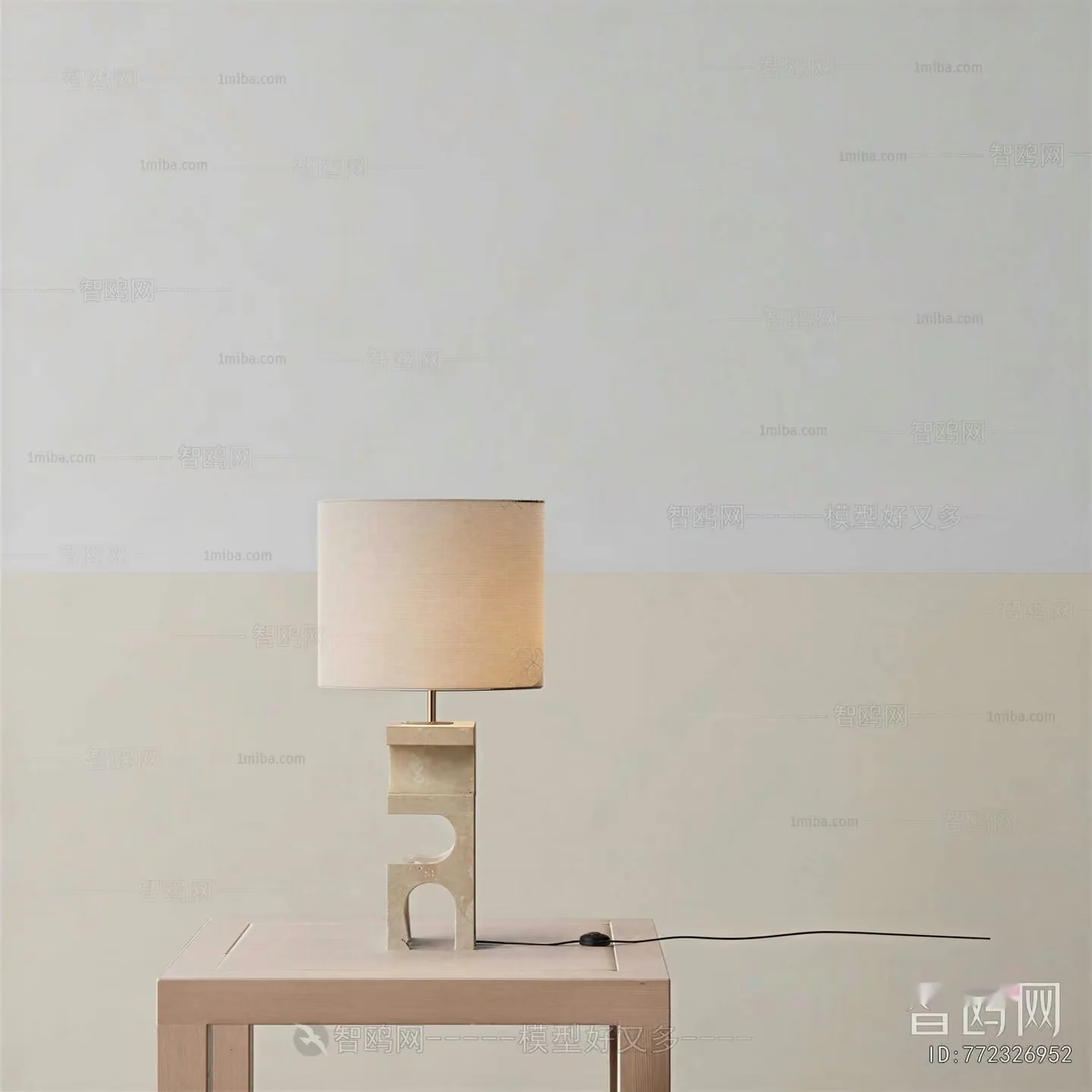 Minimalist Table Lamp 3D Model – 20713 – VRAY Render