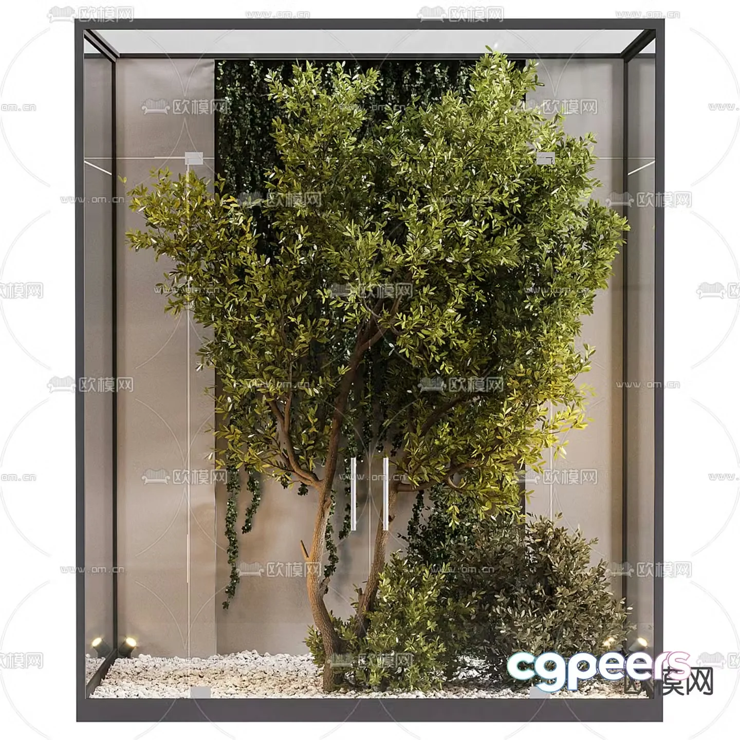 indoor plant pile 3d model