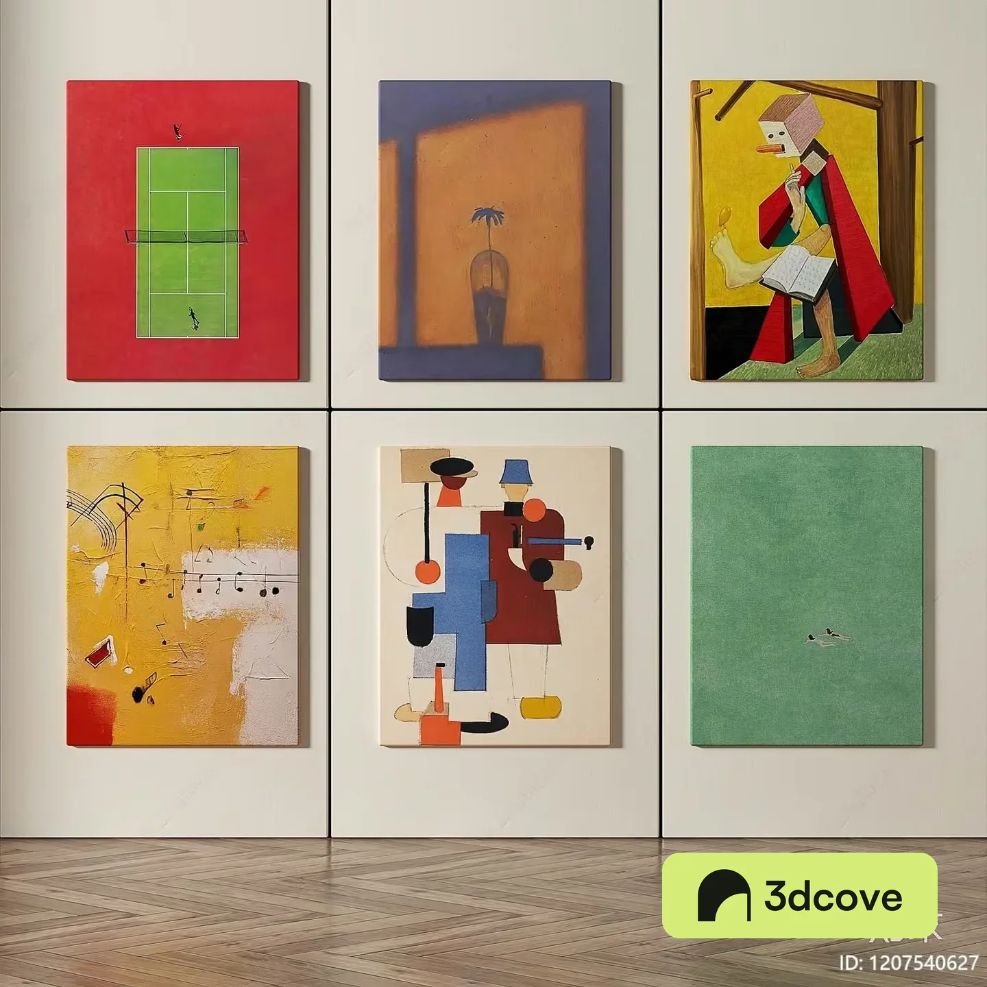 A Collection Of Abstract Paintings
