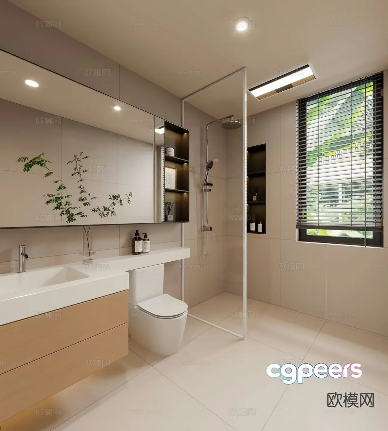 Simple bathroom 3d model
