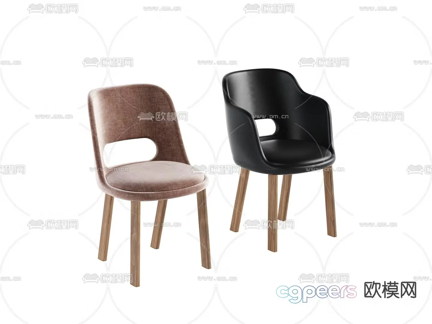 Modern chair Dining chair 3d model