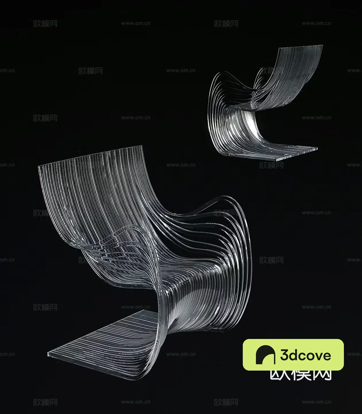 Modern acrylic chair leisure chair