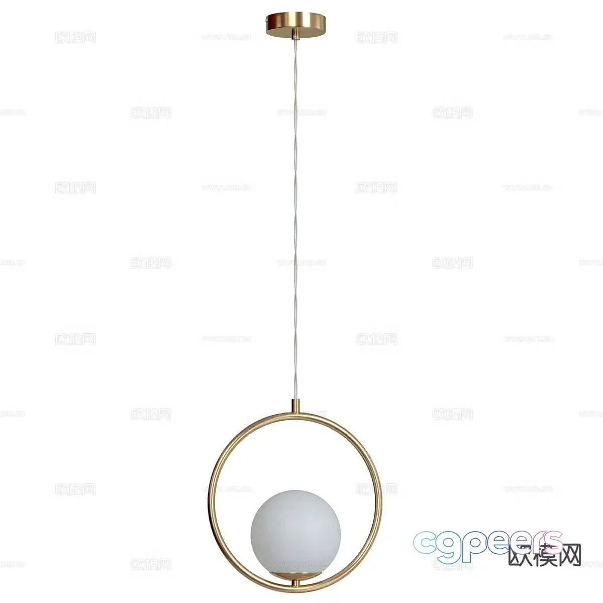 Modern chandelier 3d model