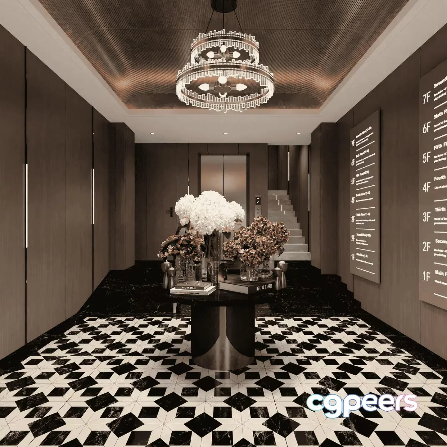 A Luxurious Entryway 3D Model – 23687 – VRAY Render