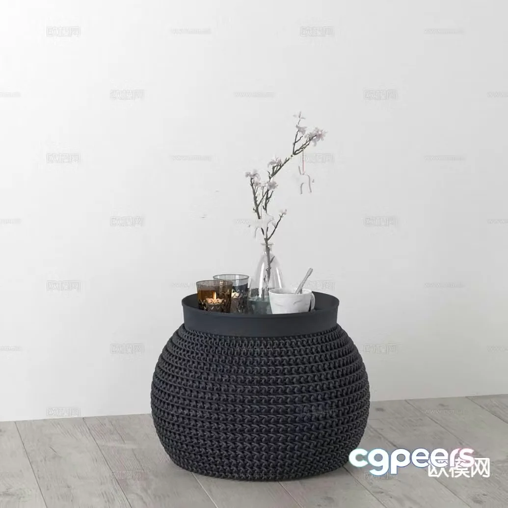 Modern decorations ornaments corner table side table 3D model