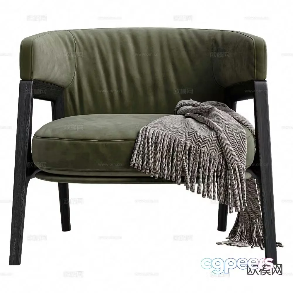 Modern sofa chair leisure chair 3d model