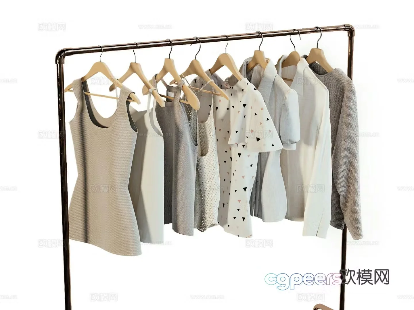 Modern Clothes Women’s Clothing 3d Model