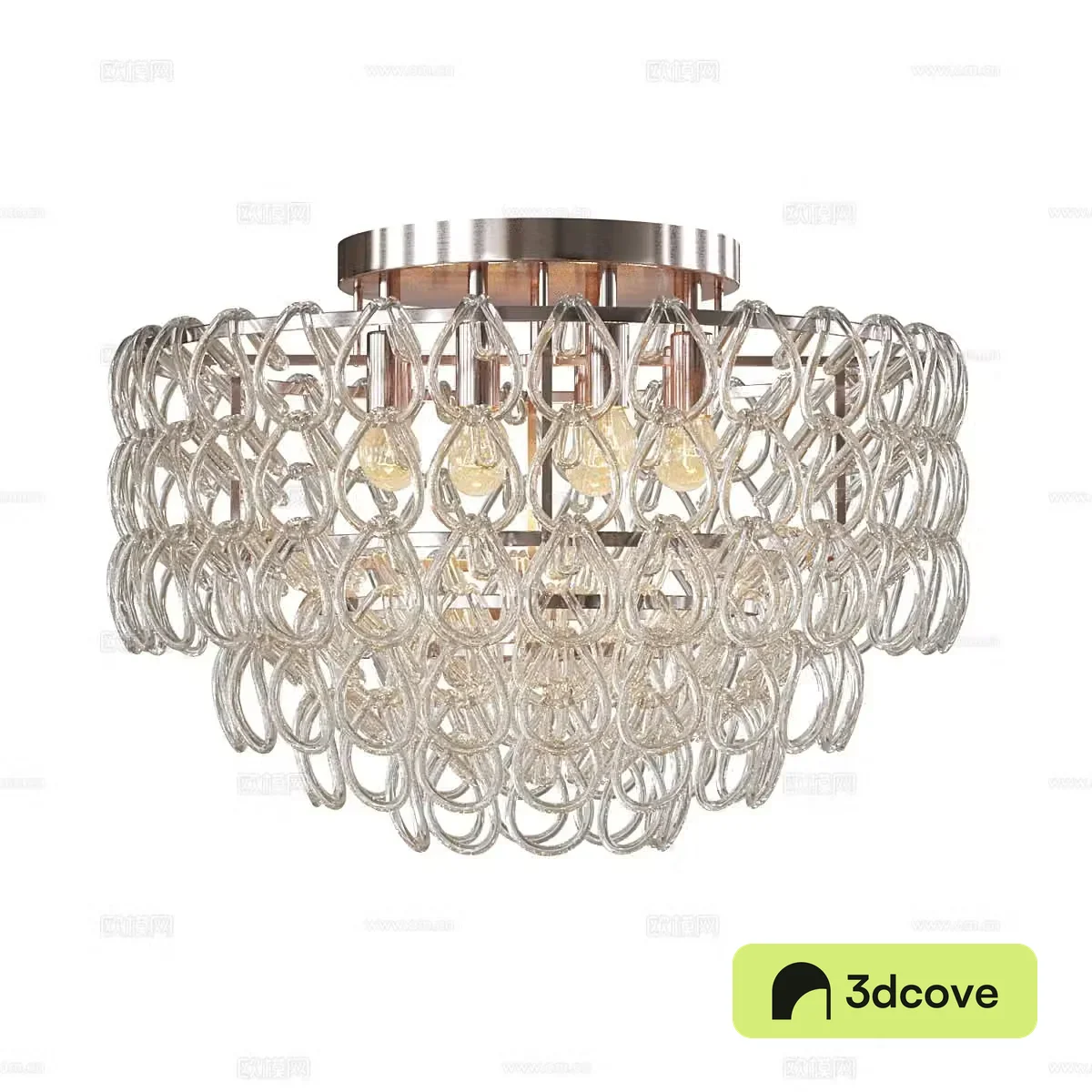 Modern simple chandelier living room chandelier glass chandelier