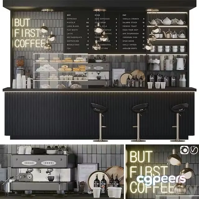 3ds Max Free – Coffee shop 2
