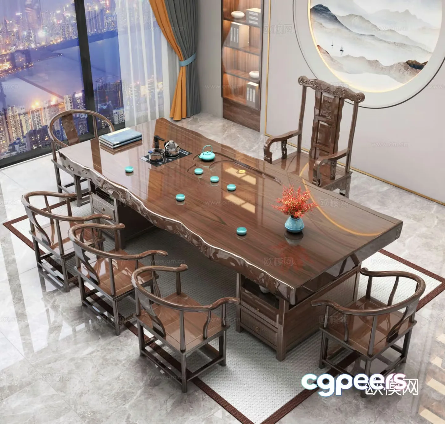 Tea room 3d model