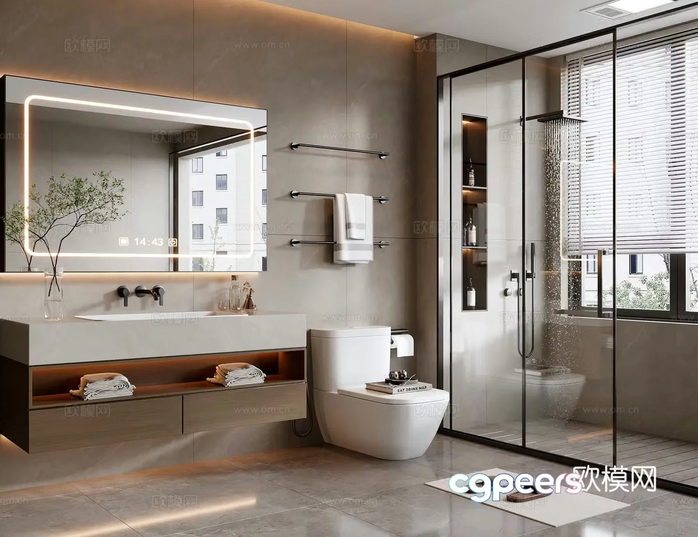 Italian bathroom 3D model