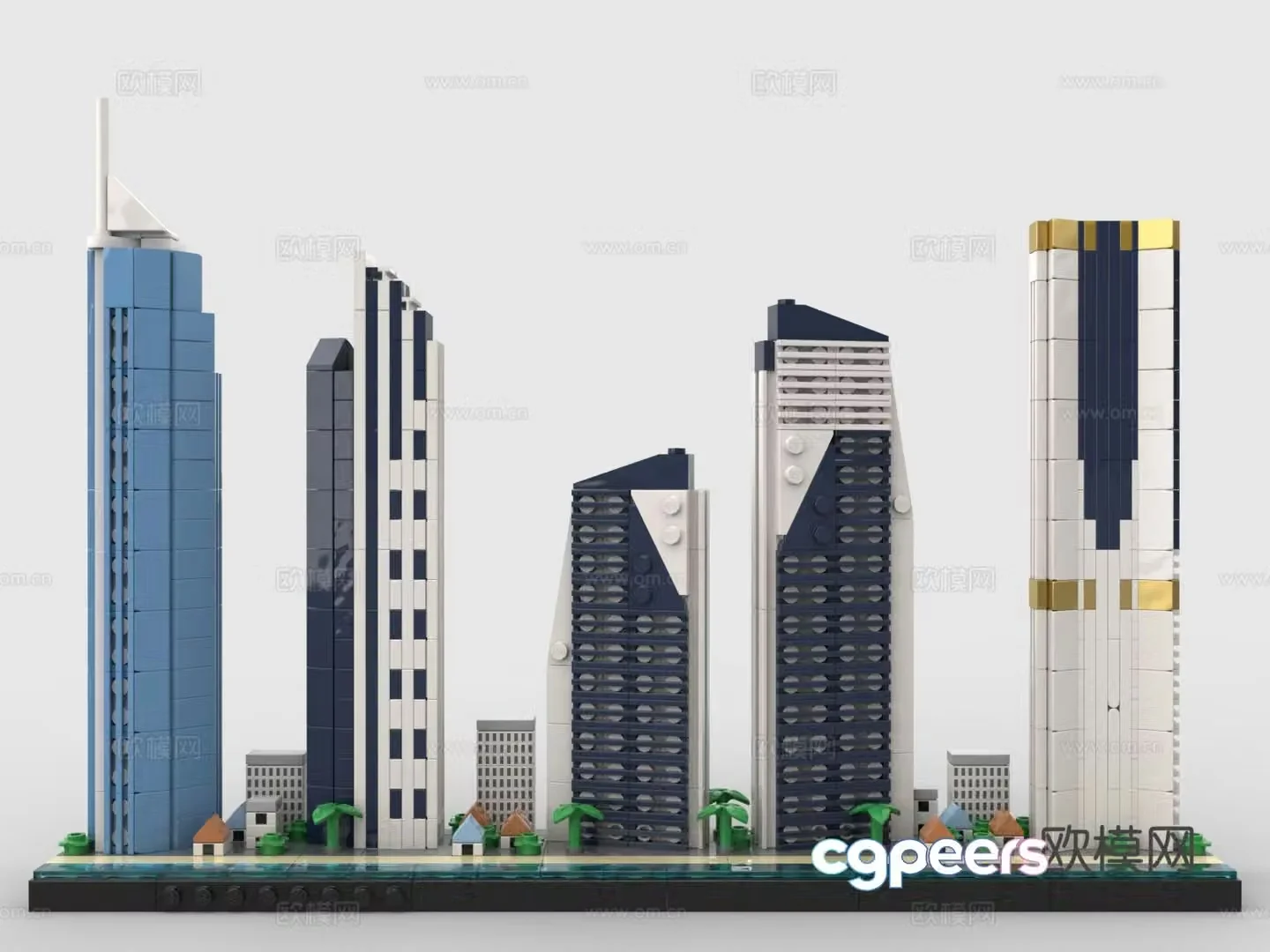 Lego toys building block toys urban building complex 3d model