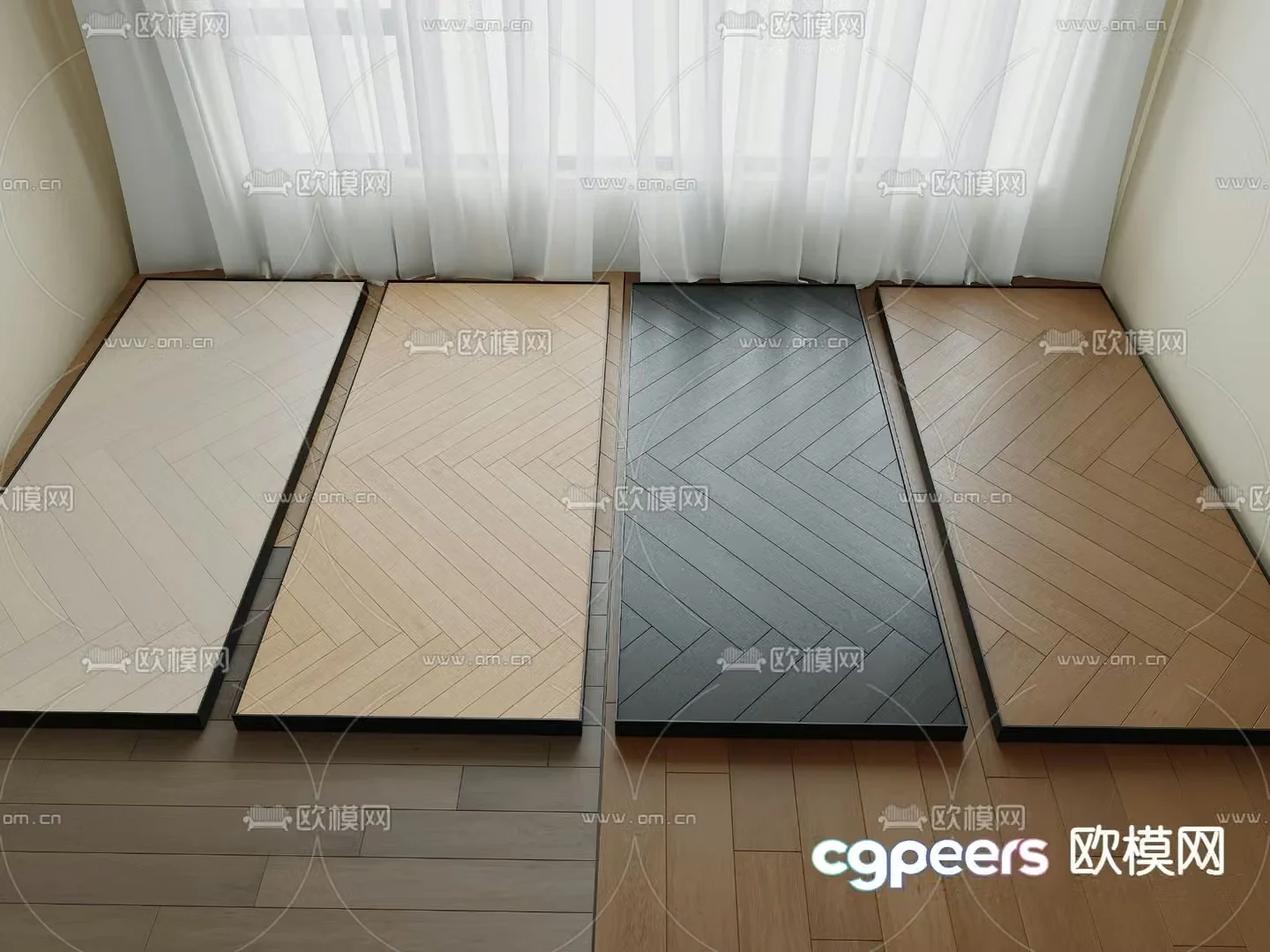 Wooden floor 3d model