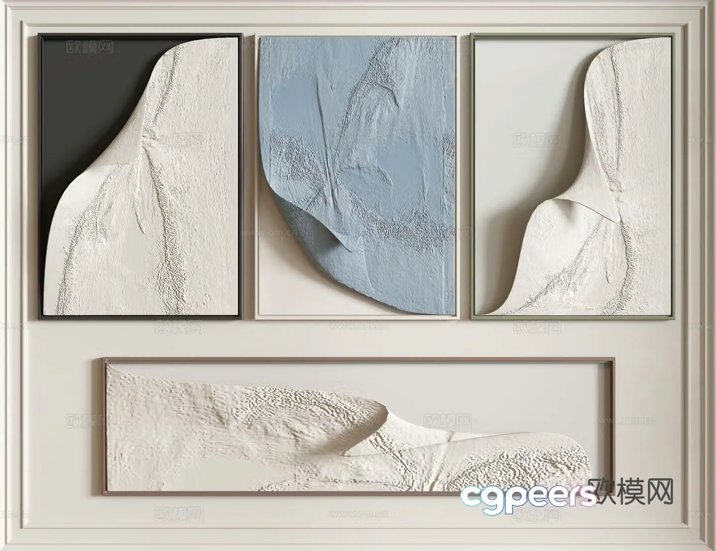 Modern three-dimensional painting decorative painting 3d model