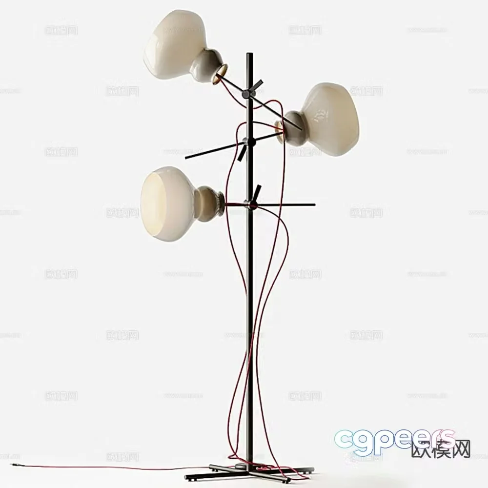 Creative art lamp floor lamp 3d model
