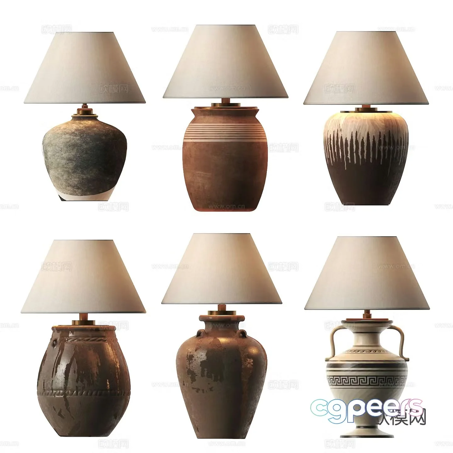 Wabi-sabi desk lamp 3d model