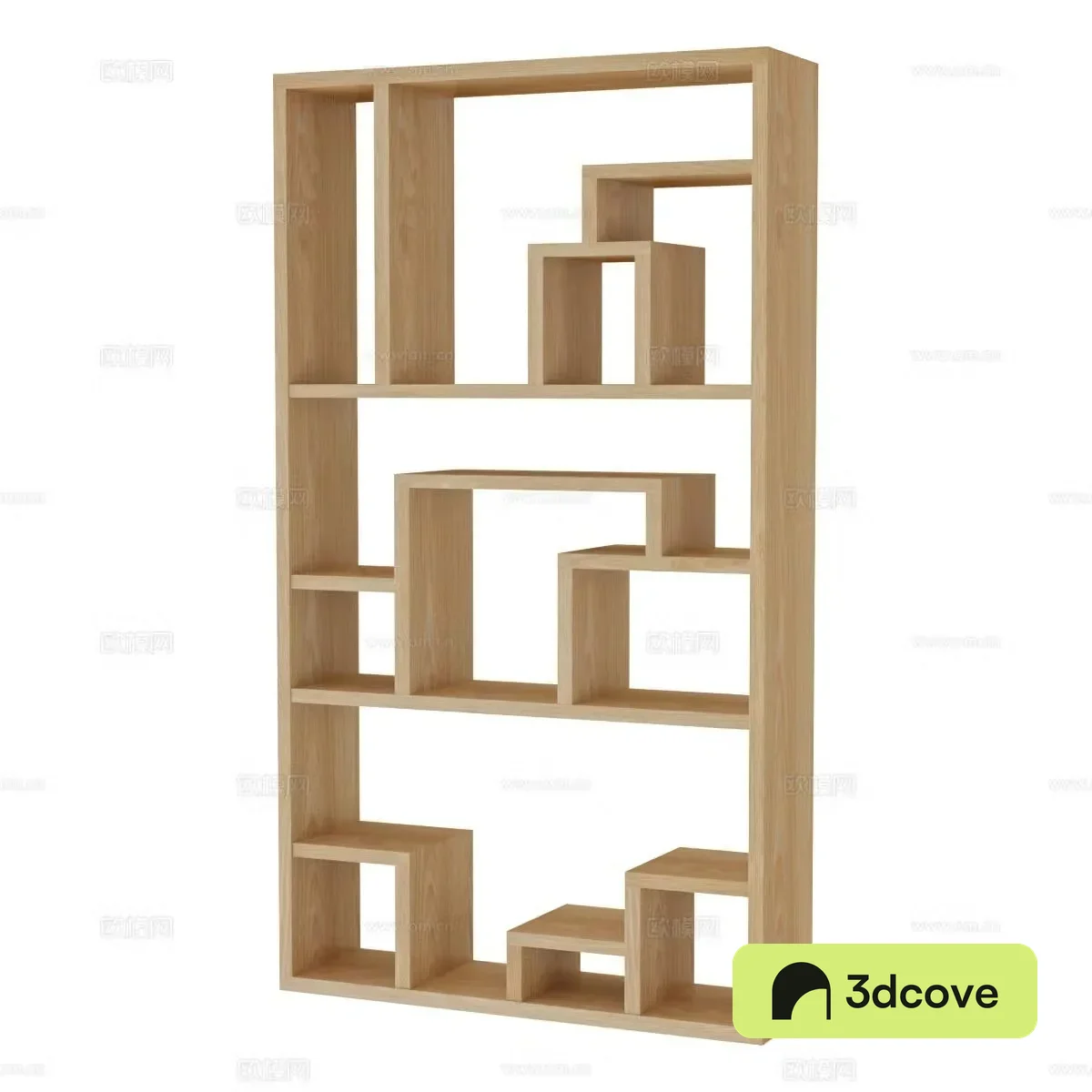 Modern bookcase open bookcase finished bookcase