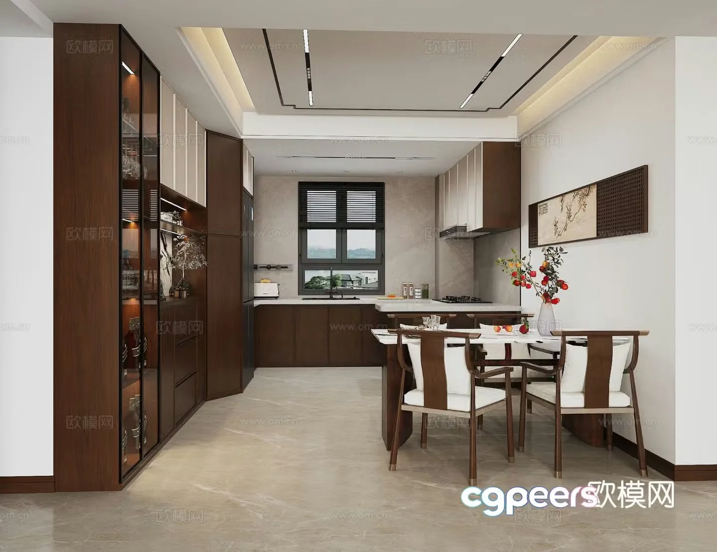 New Chinese restaurant 3D model