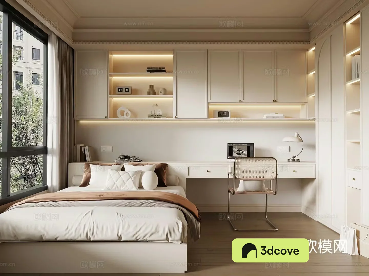 Cream style tatami bedroom